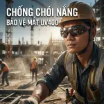 Kính Bảo Hộ Haiboshi HB-479053F - Mắt Đen Râm, Chống Chói, Chống UV400