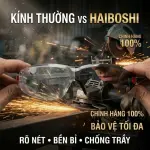 Kính Bảo Hộ Haiboshi HB-479053F - Mắt Đen Râm, Chống Chói, Chống UV400