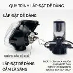 Đèn Bi Cầu Mini T9 Chân H4 Siêu Sáng Cho Ô Tô Xe Máy