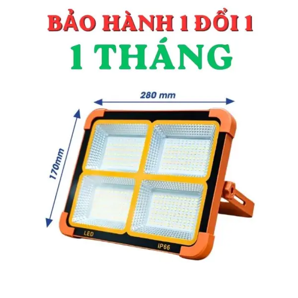 Đèn Năng Lượng Mặt Trời Cầm Tay 50W Đa Năng OBP, Đèn Pha LED Tích Điện Xách Tay Có Cổng Sạc Điện Thoại