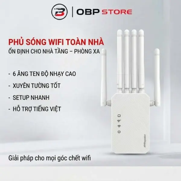 Bộ Kích Sóng Wifi Repeater EXT350 Tốc Độ Cao 300Mbps, mở rộng vùng sóng, xuyên tường.