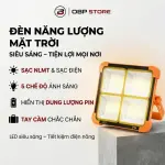 Đèn Năng Lượng Mặt Trời Cầm Tay 50W Đa Năng OBP, Đèn Pha LED Tích Điện Xách Tay Có Cổng Sạc Điện Thoại