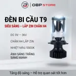 Đèn Bi Cầu Mini T9 Chân H4 Siêu Sáng Cho Ô Tô Xe Máy