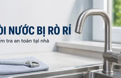 Vòi nước bị rò rỉ: nguyên nhân và cách kiểm tra an toàn tại nhà