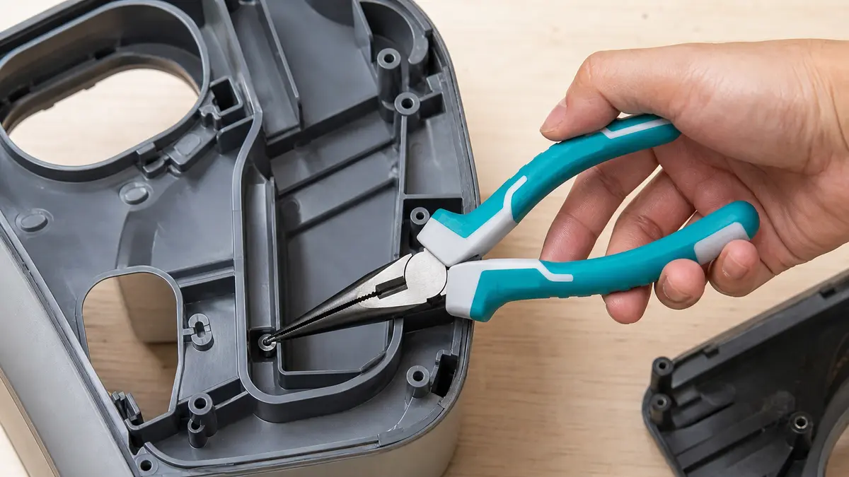 Kìm mũi nhọn JCTOP BI1060 gắp một vòng đệm nhỏ trong khe hẹp