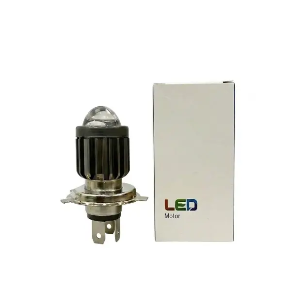 Đèn Đèn LED Bi Cầu Mini H4 Siêu Sáng 10.000LM – Pha Trắng Cos Vàng Cho Ô Tô Xe Máy