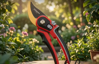 Kéo Cắt Cành HAIBOSHI 200mm Lưỡi SK5 Cong, Khóa An Toàn