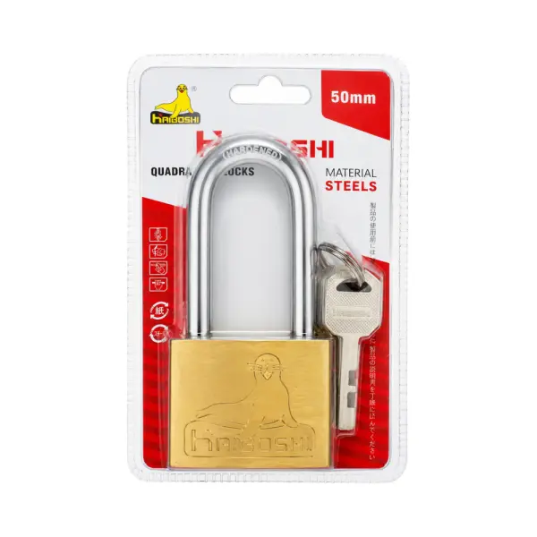 Ổ Khóa Cửa HAIBOSHI Càng Dài 40-60mm Kèm 3 Chìa