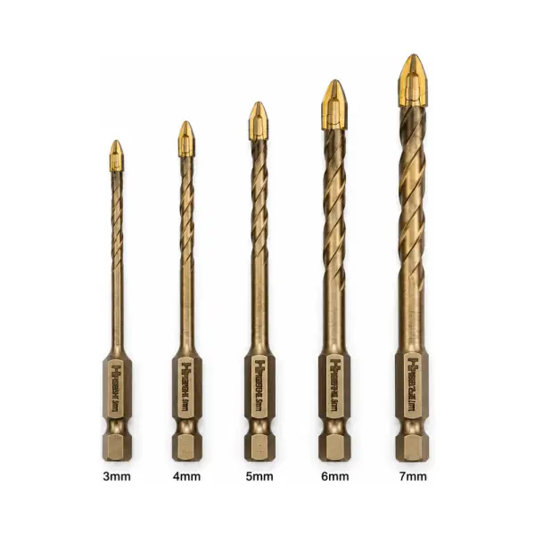 Bộ 5 Mũi Khoan HAIBOSHI 3-7mm Chuôi Lục Giác