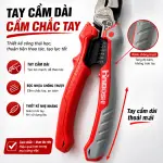 Kìm Đa Năng HAIBOSHI HB-D8027B 9 Inch, Thép Chrome Vanadium CR-V, Kẹp Cắt Bấm Tuốt Dây 6 Cỡ, Tay Cầm Bọc Nhựa