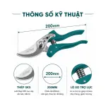 Kéo Tỉa Cành JCTOP 8 Inch 200mm Lưỡi SK5