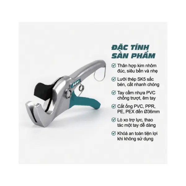 Kéo Cắt Ống PVC JcTop ES5036/ES5042 36-42mm