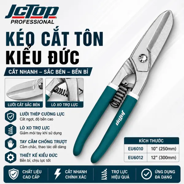 Kéo Cắt Tôn EU6010/EU6012 10-12 Inch JCTOP
