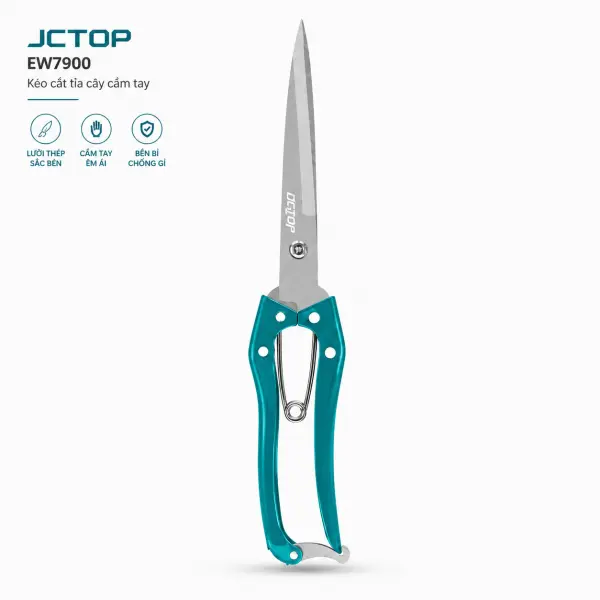 Kéo Cắt Cành JCTOP EW7900 300mm Lưỡi Dài Cán Kim Loại