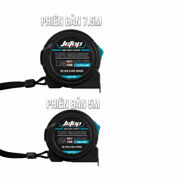 Thước Cuộn JCTOP S009+ 5m/7.5m x 25mm