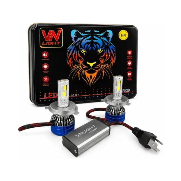 Đèn LED Trợ Sáng TC70 H4 VN LIGHT 55W 12–24V 5500LM 3 Màu 3000K/4300K/6000K
