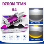 Bóng Đèn LED Dzoom Titan Mini H4 Bi Cầu 1.0 V2 Inch Pha Trắng Cốt Vàng