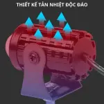 Đèn Bi Cầu Mini  2 Màu Pha Trắng Cos Vàng 20W  Chống Nước IP67 Phá Sương Cực Tốt