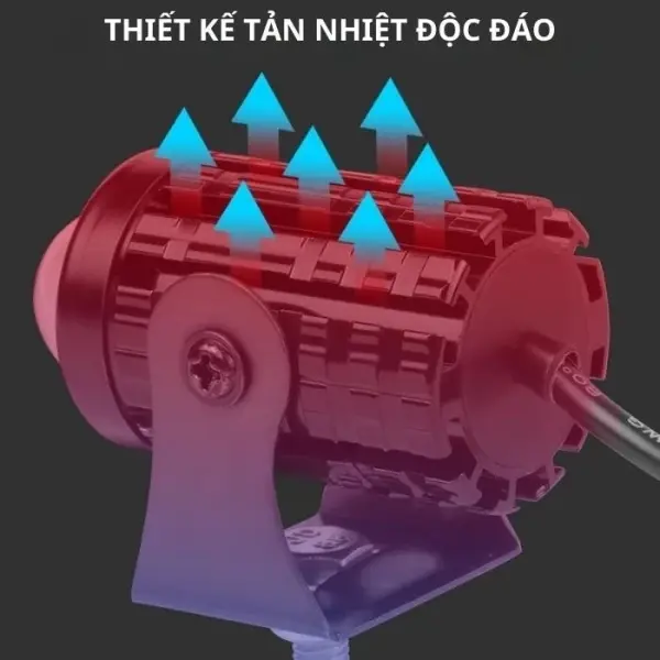 Đèn Bi Cầu Mini  2 Màu Pha Trắng Cos Vàng 20W  Chống Nước IP67 Phá Sương Cực Tốt