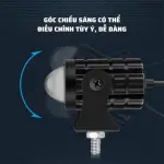 Đèn Bi Cầu Mini  2 Màu Pha Trắng Cos Vàng 20W  Chống Nước IP67 Phá Sương Cực Tốt