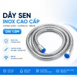 Dây Sen Inox 304 G1/2 Chống Xoắn 1.1M/1.5M