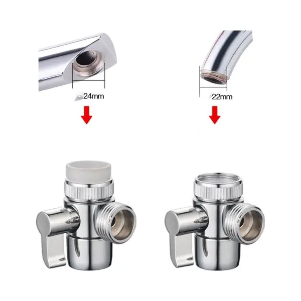 Van Chia Nước Lavabo 2 Đường M22/M24 G1/2