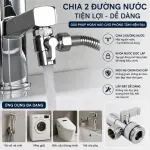 Van Chia Nước Lavabo 2 Đường M22/M24 G1/2