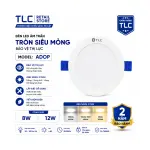 Đèn LED Âm Trần TLC DOS Plus 8W 12W Viền Trắng