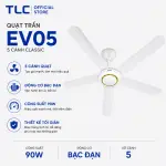 Quạt Trần TLC EV05 5 Cánh 90W Màu Trắng