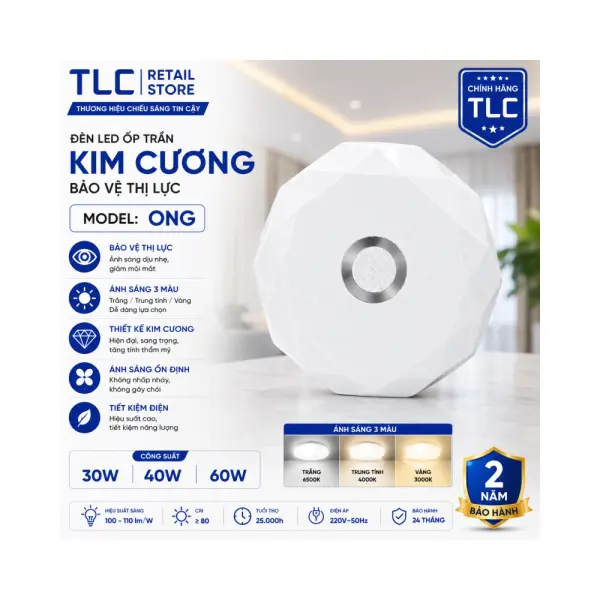 Đèn LED Ốp Trần Galaxy Plus 30W-40W-60W TLC