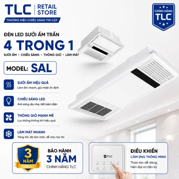 Quạt Sưởi Âm Trần TLC SAL/SAUV 30x30–30x60