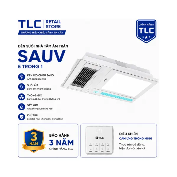 Quạt Sưởi Âm Trần TLC SAL/SAUV 30x30–30x60