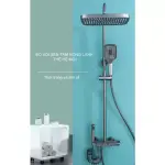Bộ Sen Cây Tắm Phím Đàn Cao Cấp Màu Xám Titan - Đồng Thau Chống Bám Bẩn (4 Chế Độ Nước)