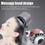 Vòi Sen Tăng Áp Lọc Nước Đa Năng  -  Mặt Gai Silicone Massage Da Đầu (Kèm Dây Cáp Đồng Bộ)