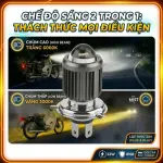Đèn Đèn LED Bi Cầu Mini H4 Siêu Sáng 10.000LM – Pha Trắng Cos Vàng Cho Ô Tô Xe Máy