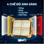 Đèn Năng Lượng Mặt Trời Cầm Tay 50W Đa Năng OBP, Đèn Pha LED Tích Điện Xách Tay Có Cổng Sạc Điện Thoại