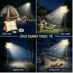 Đèn Năng Lượng Mặt Trời Cầm Tay 50W Đa Năng OBP, Đèn Pha LED Tích Điện Xách Tay Có Cổng Sạc Điện Thoại