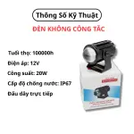 Đèn Bi Cầu Mini  2 Màu Pha Trắng Cos Vàng 20W  Chống Nước IP67 Phá Sương Cực Tốt